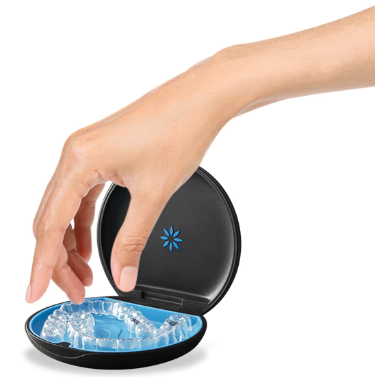 couple of patients using invisalign clear aligners